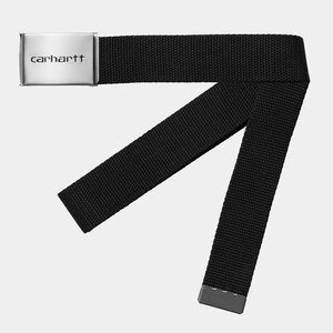 Carhartt WIP Clip Belt Chrome  Black