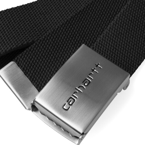 Carhartt WIP Clip Belt Chrome  Black