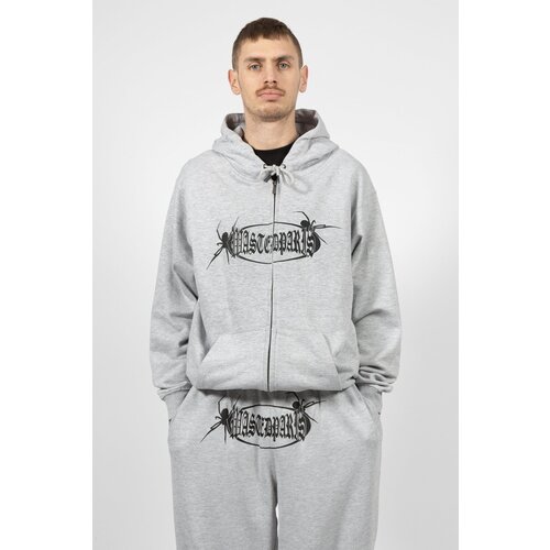 Wasted Paris Hoodie Zip Boiler Grey