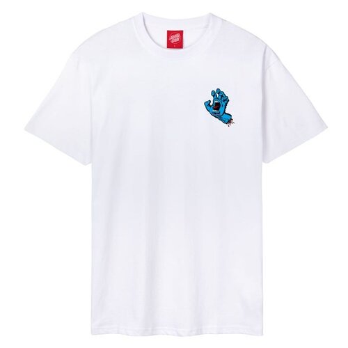 Santa Cruz T-Shirt Screaming Hand Chest White