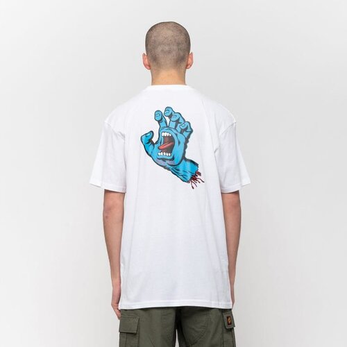 Santa Cruz T-Shirt Screaming Hand Chest White