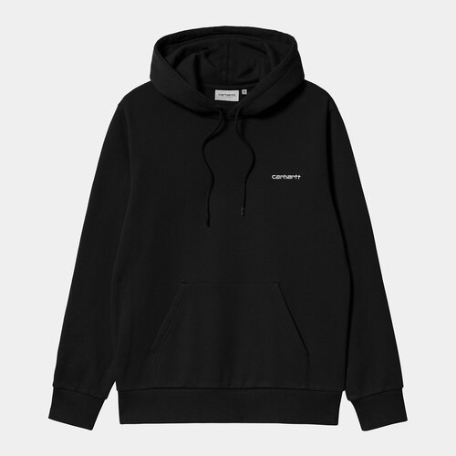 Carhartt WIP Hooded Script Embroidery Sweat Black/White