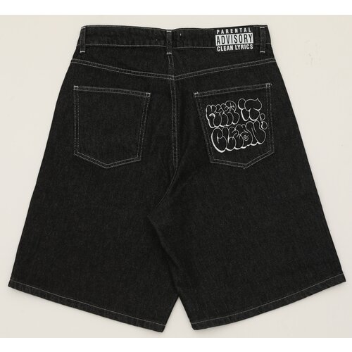 Keep It Clean Loose Shorts Black Washed Tag
