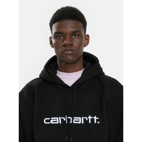 Carhartt WIP Hooded Carhartt Sweatshirt Black/White