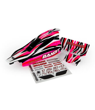 Traxxas Body Bandit pink (painted decals applied)