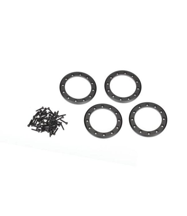 Beadlock rings black (1.9') (aluminum) (4) 2x10 CS (48) TRX8169T