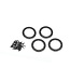 Traxxas Beadlock rings black (1.9') (aluminum) (4) 2x10 CS (48) TRX8169T