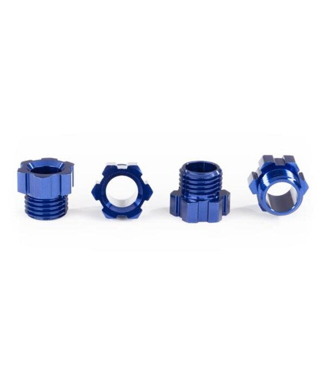 Stub Axle Nut Aluminum (Blue-Anodized) (4) TRX8886X