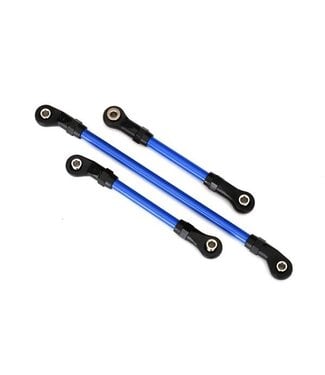 Traxxas Steering link 5x117mm (1) with draglink 5x60mm (1) and panhard link 5x63mm blue TRX8146X