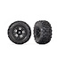Traxxas Tires & wheels assembled glued (black 2.8' wheels Sledgehammer (TSM rated) TRX3778
