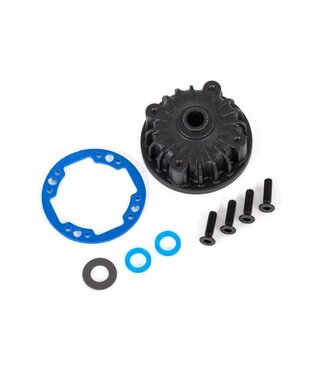 Traxxas Housing center differential with x-ring gasket with screws and rings TRX9081