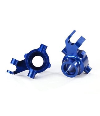 Traxxas Steering blocks 6061-T6 aluminum (blue-anodized) left & right TRX8937X