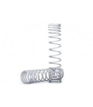 Traxxas Spring shock front (silver) (GTR) (progressive 0.833 rate white stripe) (2) TRX8444X