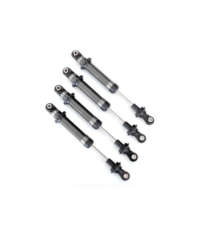 Traxxas Shocks GTS silver aluminum (without springs) (4) (for use with #8140) TRX8160