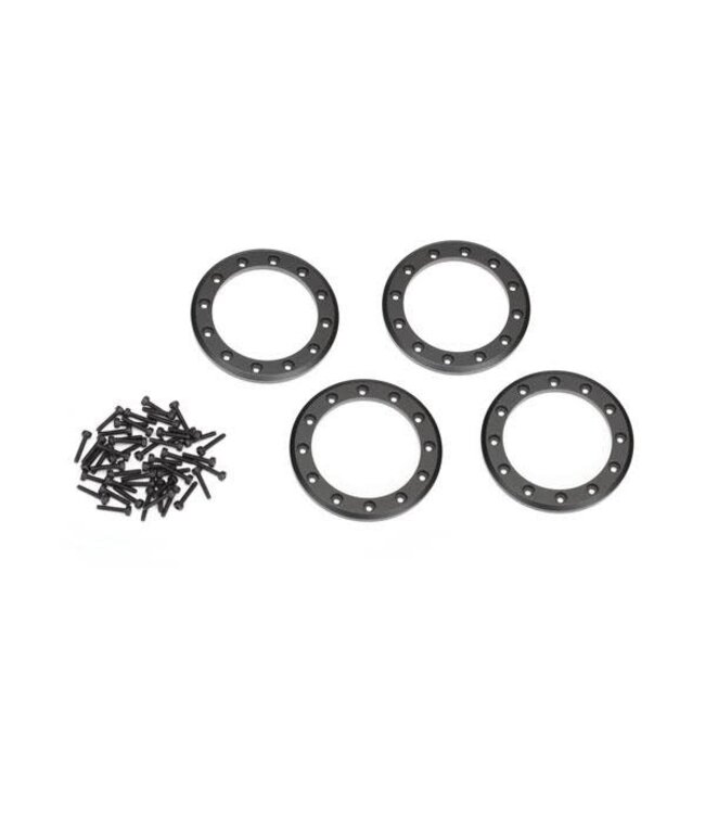 Beadlock rings black (2.2') (aluminum) (4) 2x10 CS (48) TRX8168T