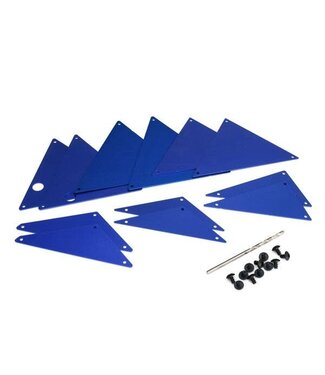 Traxxas Tube chassis inner panels aluminum (blue-anodized) TRX8434X