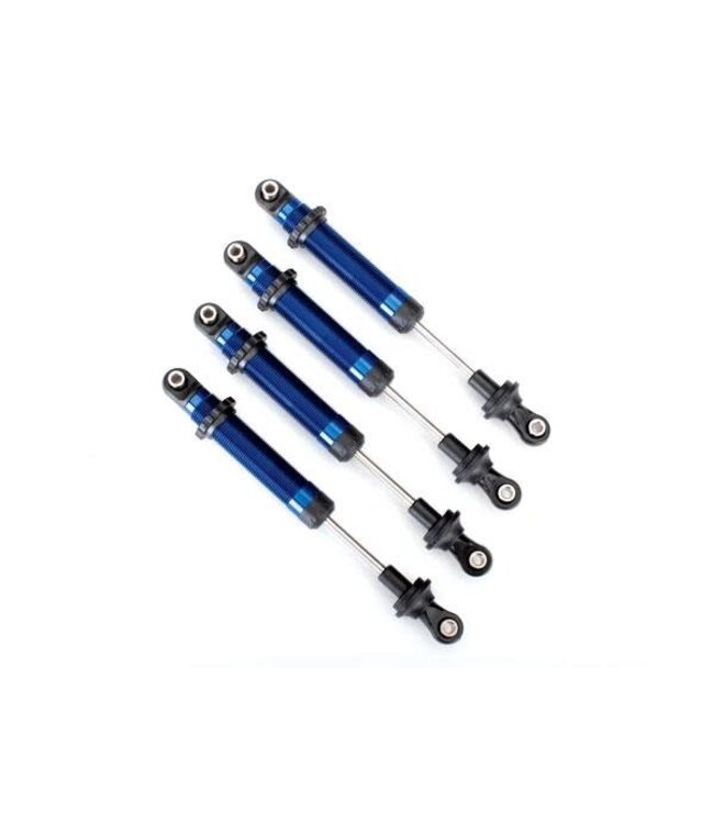 Shocks GTS aluminum (blue-anodized) (without springs) (4) for long arm lift kit TRX8160X