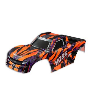 Traxxas Body Hoss 4X4 VXL orange with window grille and decal sheet TRX9011A