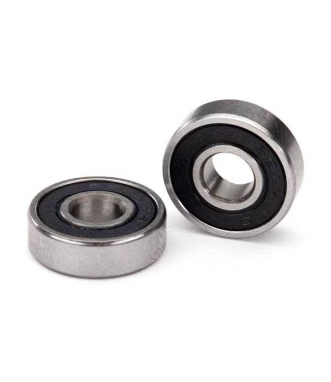 Ball bearing black rubber sealed (6x16x5mm) (2)