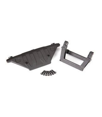 Traxxas Bumper mount front with skidplate and 3x12mm BCS (7) TRX9223