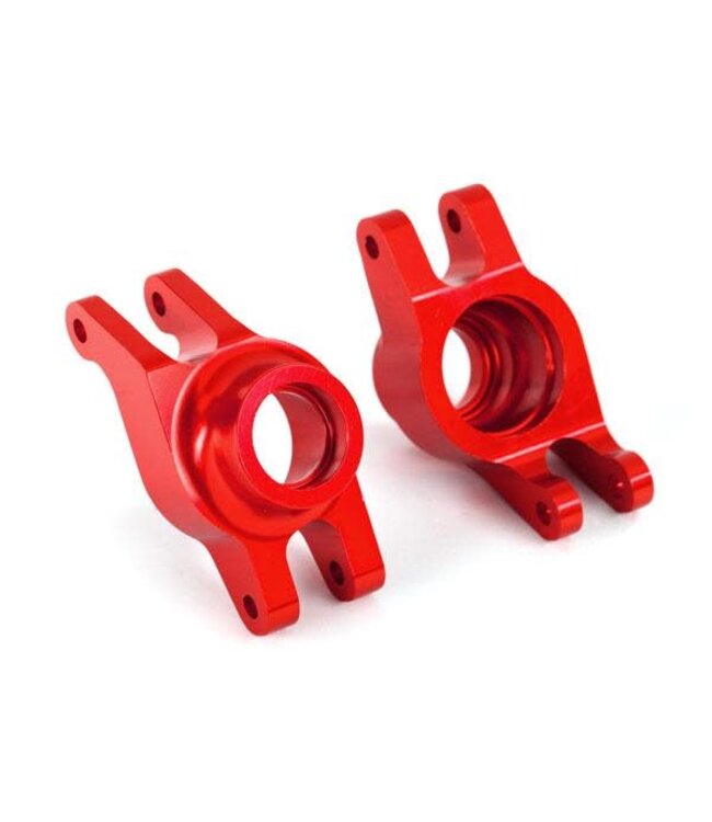Carriers stub axle (red-anodized 6061-T6 aluminum) (rear) (2) TRX8952R