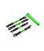 Traxxas Turnbuckles aluminum (green-anodized) camber links front 39mm (2) rear 49mm (2)