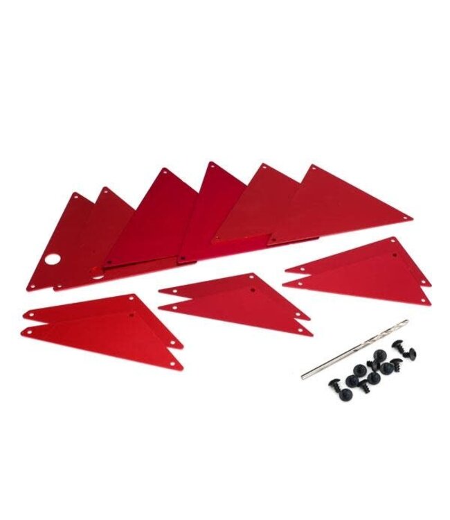Tube chassis inner panels aluminum (red-anodized)  TRX8434R