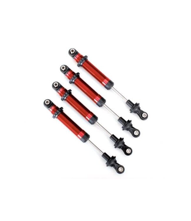 Shocks GTS aluminum (red-anodized) (assembled without springs) (4)  TRX8160R