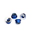 Traxxas Nuts 5mm flanged nylon locking (aluminum blue-anodized serrated) (4) TRX8447X