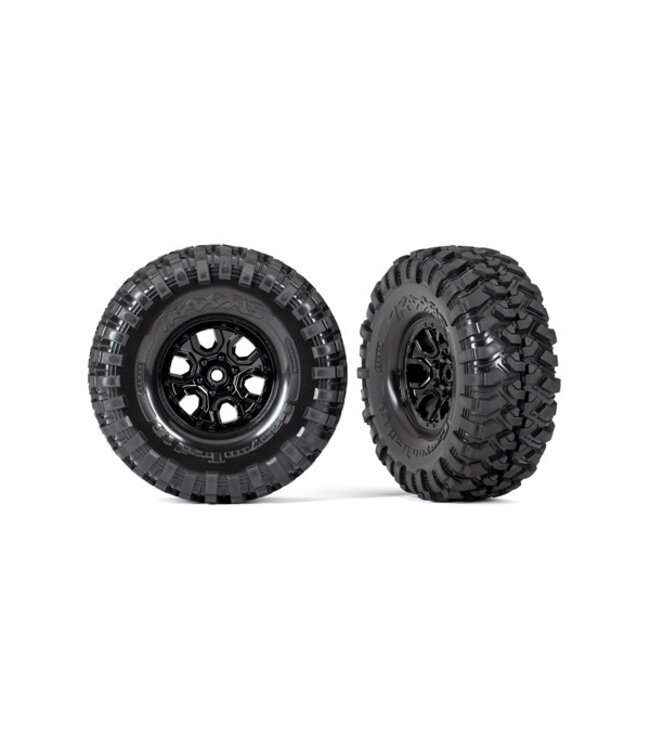 Tires and wheels assembled glued (TRX-4 2021 Bronco 1.9' wheels) TRX9272