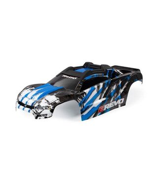 Traxxas Body E-Revo2 blue (complete) with clipless mounting TRX8611X