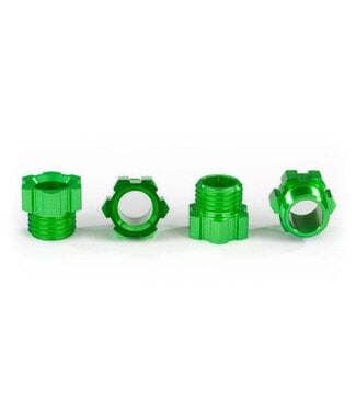 Traxxas Stub Axle Nut Aluminum (green-anodized) (4) TRX8886G