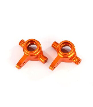 Traxxas Steering blocks aluminum left & right (orange-anodized)