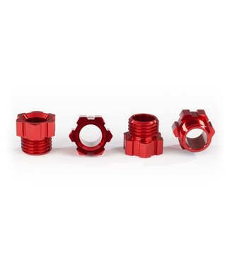 Traxxas Stub Axle Nut Aluminum (red-Anodized) (4) TRX8886R