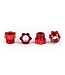 Traxxas Stub Axle Nut Aluminum (red-Anodized) (4) TRX8886R