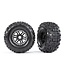 Traxxas Tires & wheels glued (black) 2.8' Sledgehammer (2) (17mm hex) TRX8973