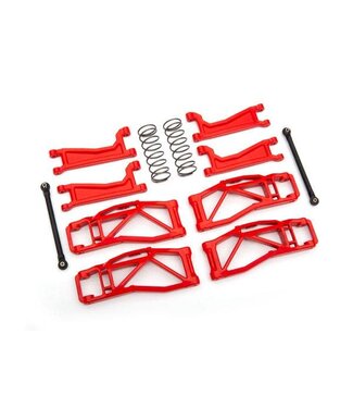 Traxxas Suspension kit WideMaxx red.includes extended outer half shafts TRX8995R