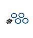 Traxxas Beadlock rings blue(1.9') (aluminum) (4) 2x10 CS (48) TRX8169X