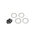 Traxxas Beadlock rings satin (1.9') (aluminum) (4) 2x10 CS (48) TRX8169