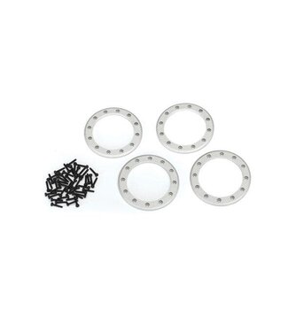 Traxxas Beadlock rings satin (2.2') (aluminum) (4) 2x10 CS (48) TRX8168