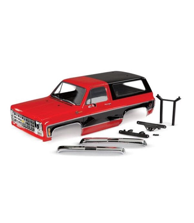 Body Chevrolet Blazer 1979 Complete (Red) includes side mirrors/Door handles/Wipers/Front+Rear bumper TRX8130