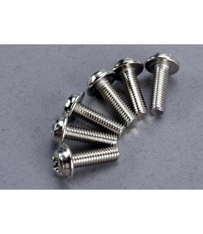 Traxxas Screws 3x10mm washerhead machine (6) TRX3193