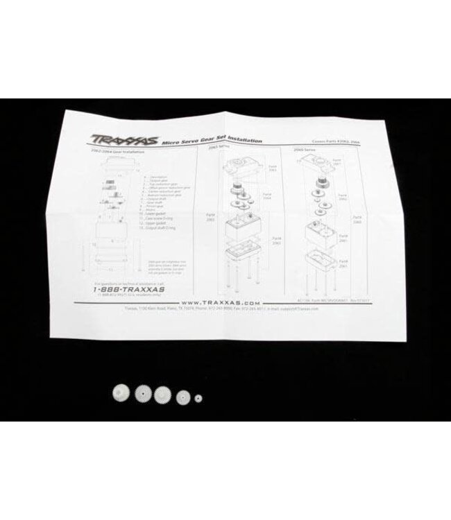 Gear set (for 2065 waterproof sub-micro servo) TRX2064