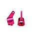 Traxxas Steering blocks Rustler/Stampede/Bandit (2) 6061-T6 pink TRX3636P