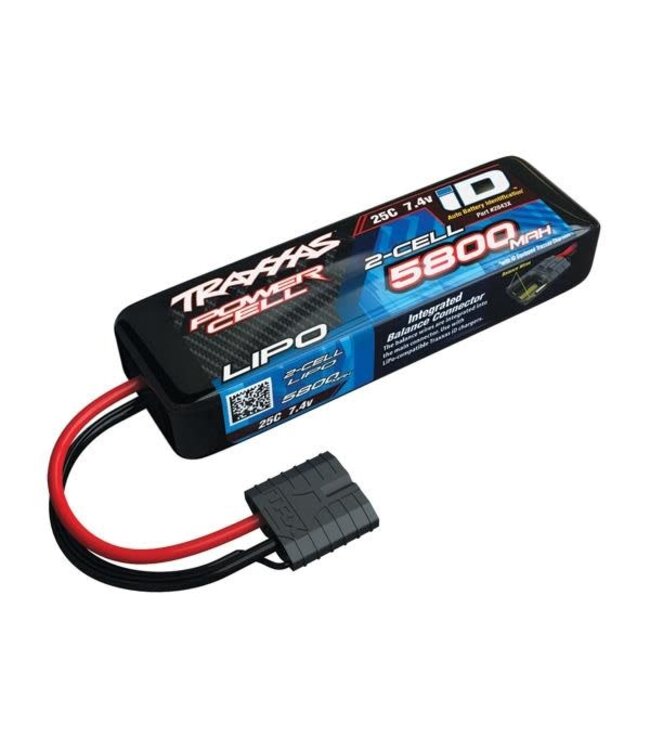 Power Cell LiPo 5800mAh 7.4V 2S 25C TRX2843X