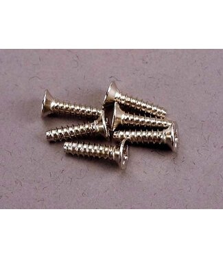 Traxxas Traxxas Screws 3x12mm countersunk self-tapping (6) TRX2648