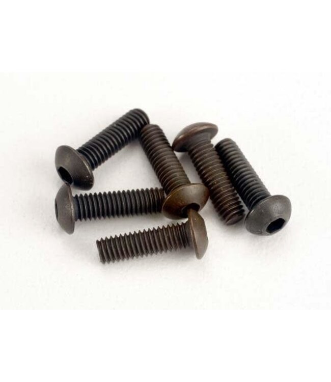 Screws 3x10mm button-head machine (hex drive) (6) TRX2577