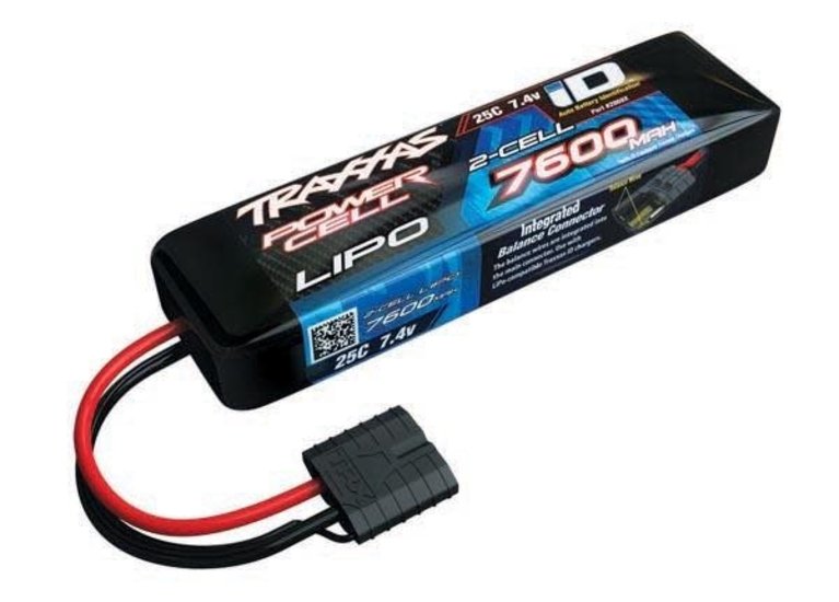 Traxxas Power Cell LiPo 7600mAh 7.4V 2S 25C ID TRX2869X - Traxxas Premium  Store Rotterdam