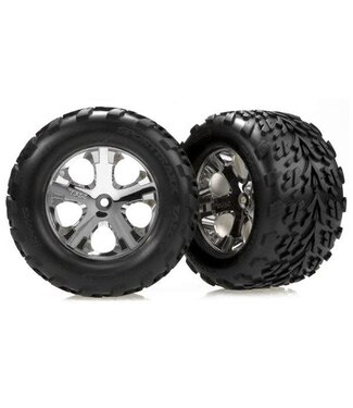 Traxxas Tires & wheels glued (2.8) (All-Star chrome)TRX3668