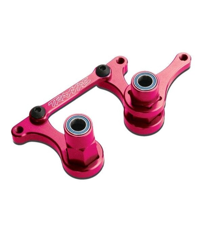 Steering bellcranks drag link (pink-anodized 6061-T6 aluminum) TRX3743P